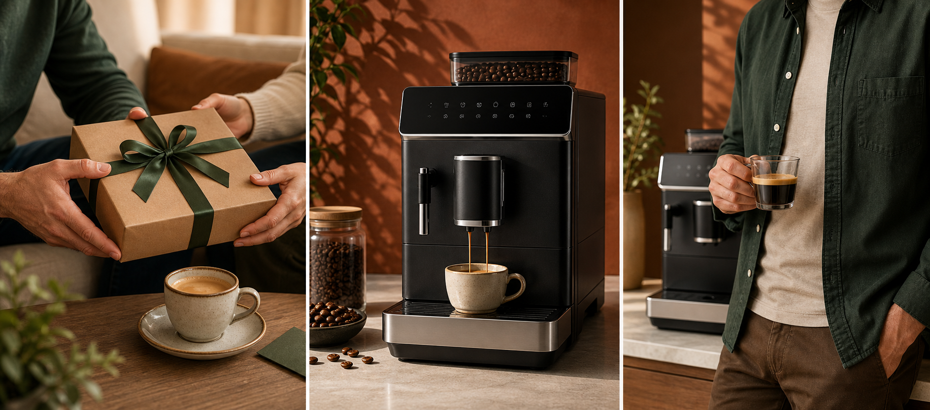 Machine à café à grains offerte pour la fête des Pères