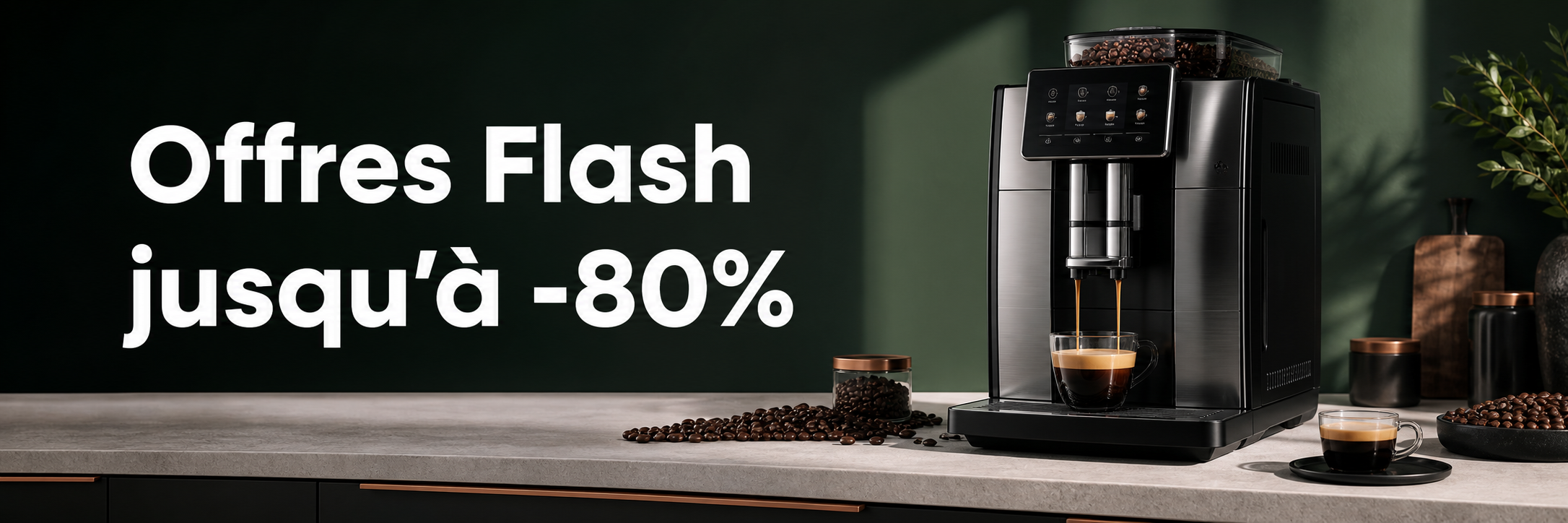 Offres Flash jusqu'à -80% sur les machines à café